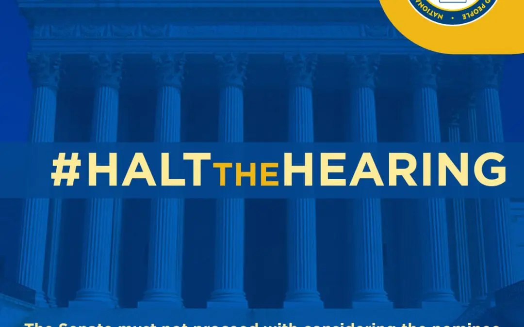 NAACP PRESIDENT DERRICK JOHNSON CALLS FOR HALT TO SUPREME COURT CONFIRMATION PROCESS