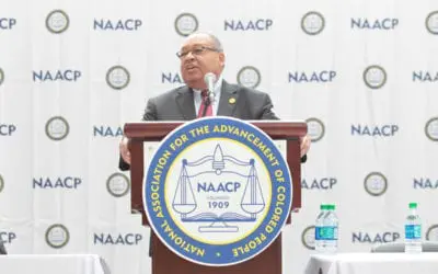 NAACP Chairman Charges Crowd to be Agitators of Public Policy, Denounces Situation at the border during Annual Address at 110th National Convention