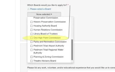 Commission Application Deadline Apr. 8