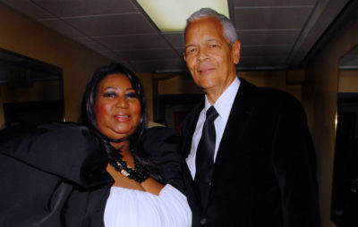 Aretha Franklin with esteemed NAACP leader Julian Bond.