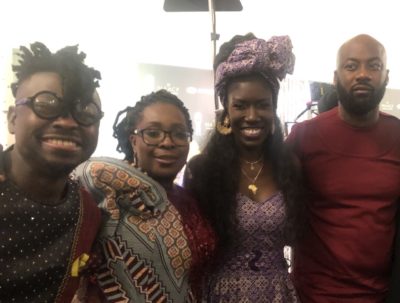 L-R: Kwaku Bediako, Aba Blankson, Bozoma Saint John and Del Titus Bawuah at the Image Awards After Party