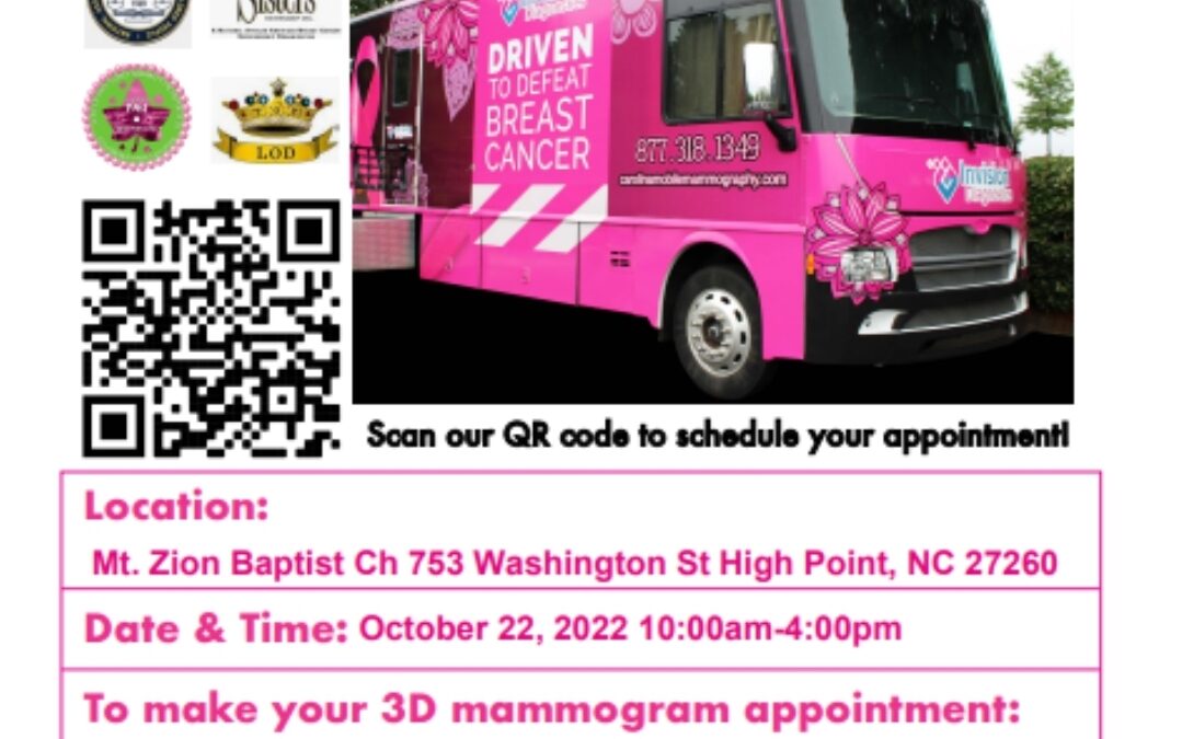 In Honor of October Breast Cancer Awareness Month, Free Mammogram Screening!